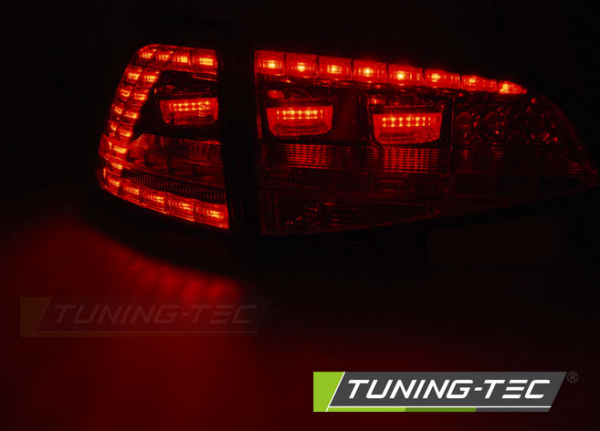 LED Upgrade Design Rückleuchten für VW Golf 7 (VII) 13-17 chrom/rauch mit dynamischem Blinker